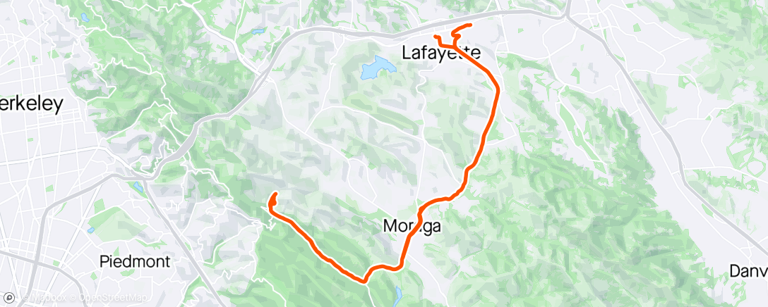 Map of the activity, Canyon ride with Larry C.
