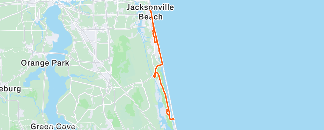 Map of the activity, Morning Ride