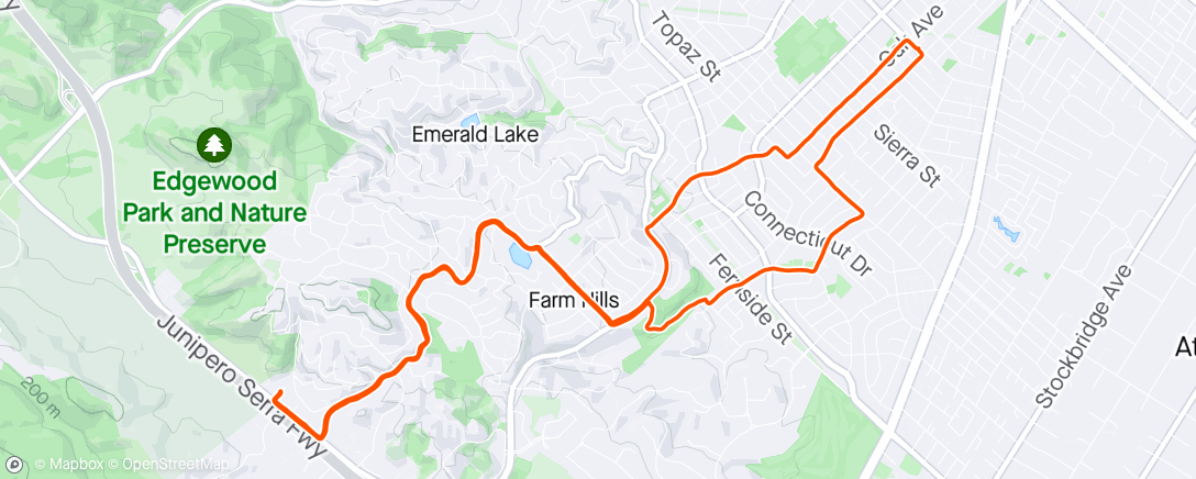 Map of the activity, Ride to Lubin’s and back