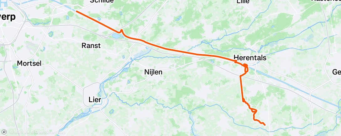 Map of the activity, De laatste kilometers Heat Adaptation 🥵