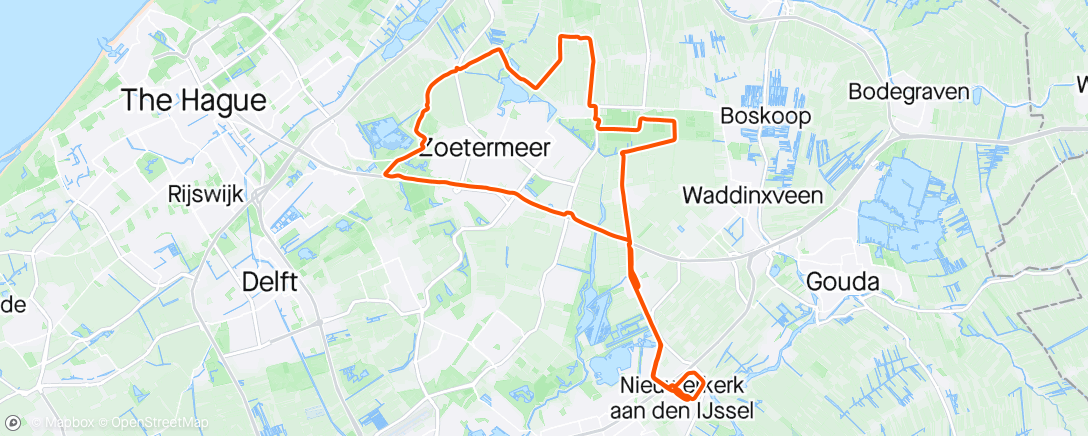 Map of the activity, Rondje Zoetermeer
