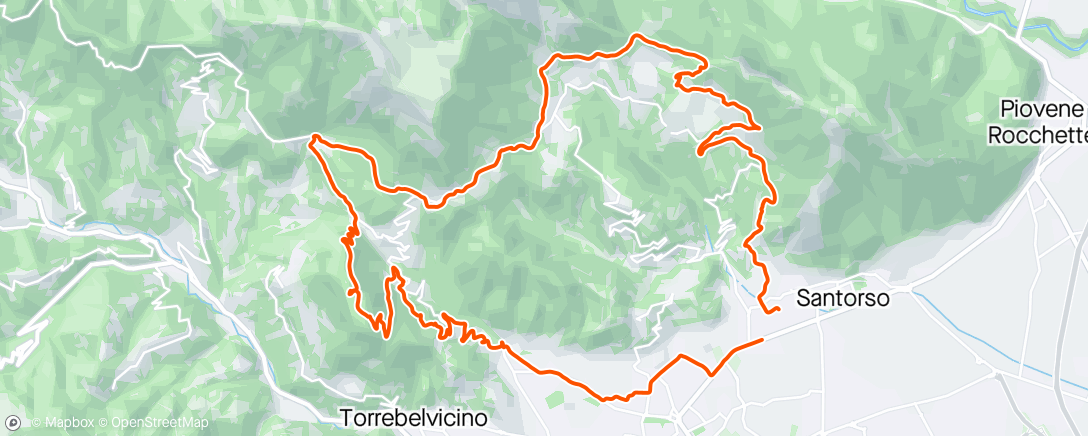 Map of the activity, monte enna cerbaro colletto ecc