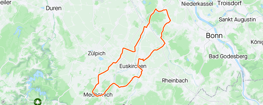 Map of the activity, Ausfahrt RSF Brühl
