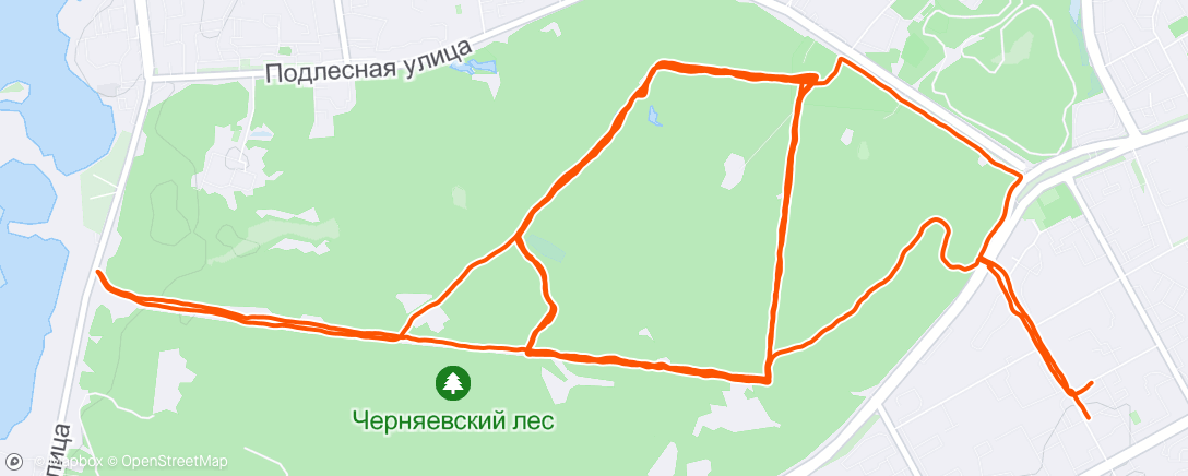 Map of the activity, Очередной полумарафон 🏃‍♂️