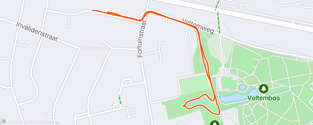 Map of the activity, Breakfast walk