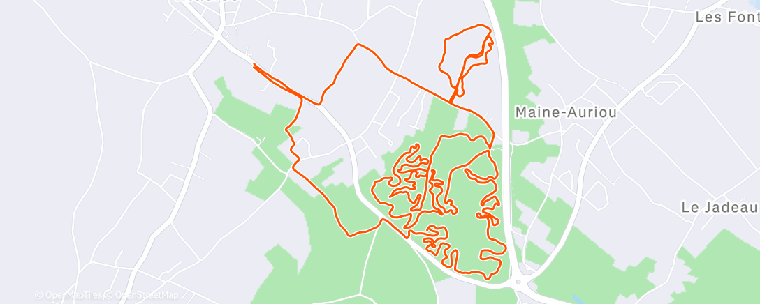 Карта физической активности (Petite sortie vtt avec la famille)