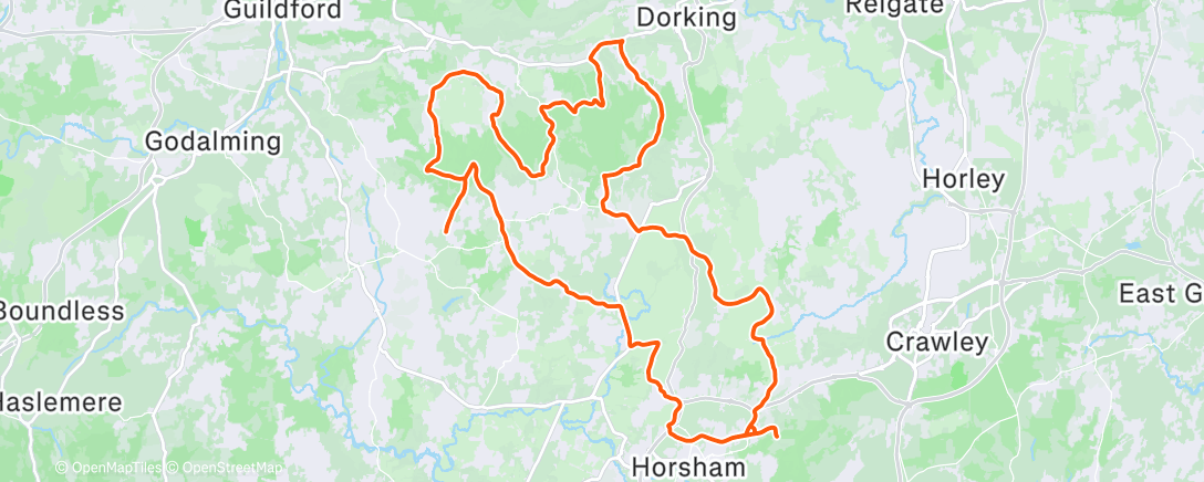 Карта физической активности (Big hills!)