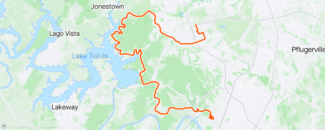 Map of the activity, Long way home - the Wahoo delamination ride