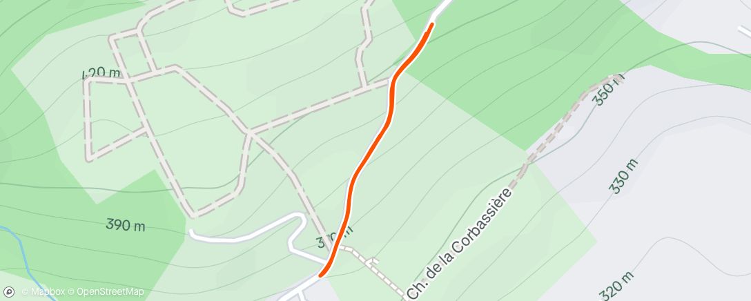 Map of the activity, Randonnée dans l'après-midi