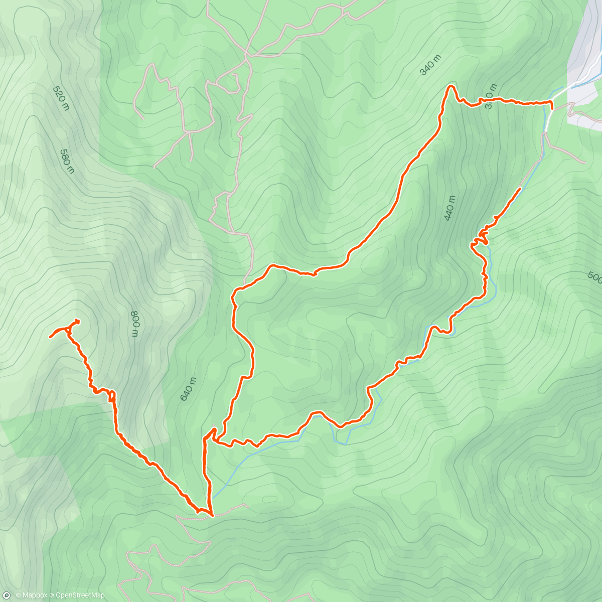 Map of the activity, Cima di Monte Arcosu ⛰️