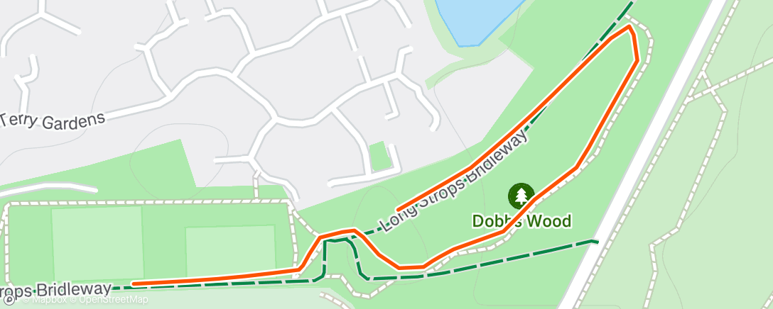 Map of the activity, Morning Run