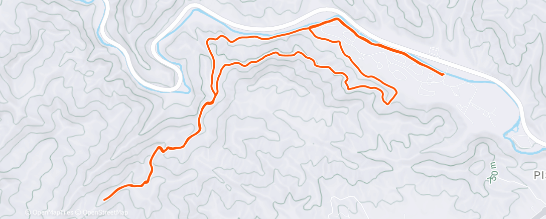 Карта физической активности (Afternoon Run)