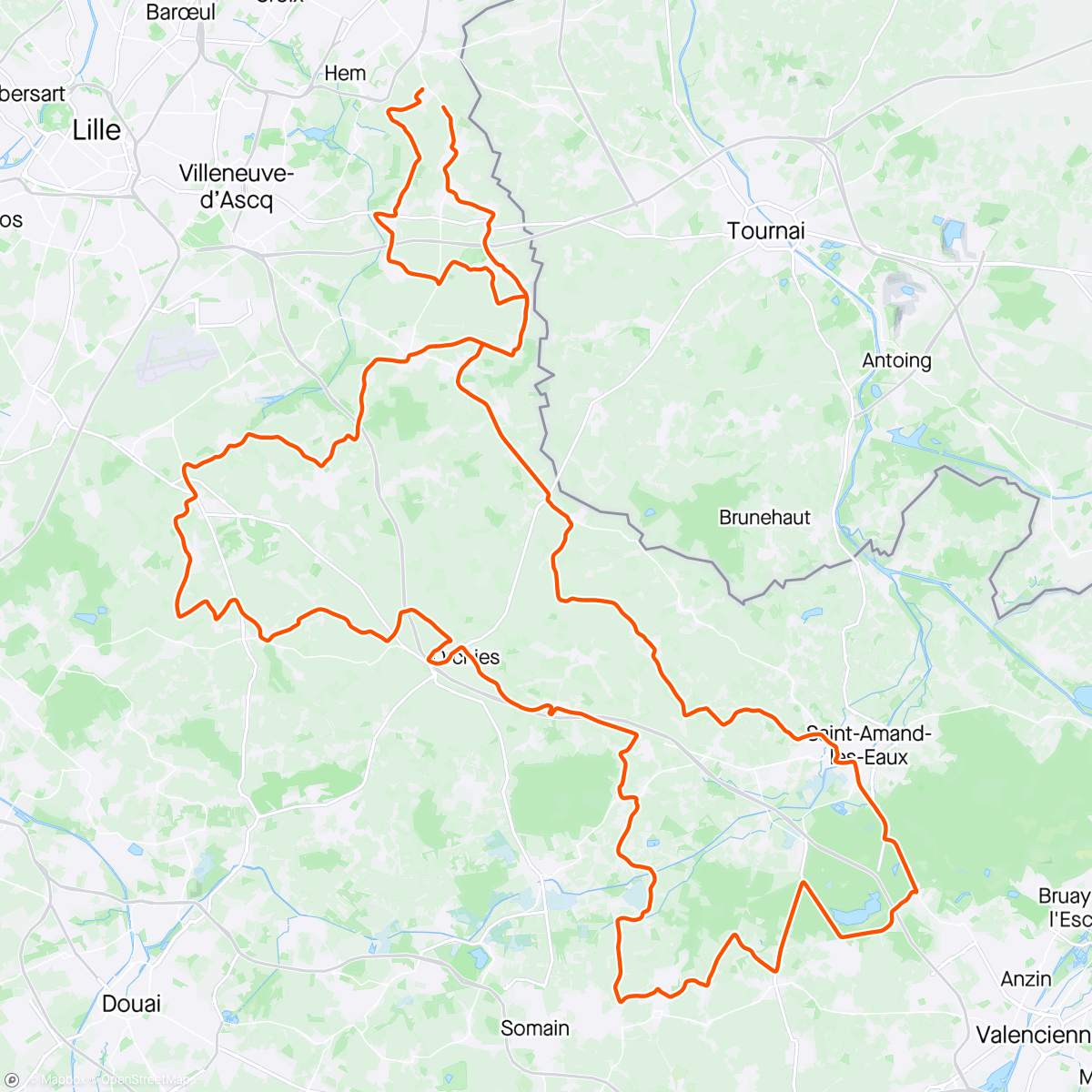 Mapa de la actividad, Paris Roubaix Challenge 2024 !