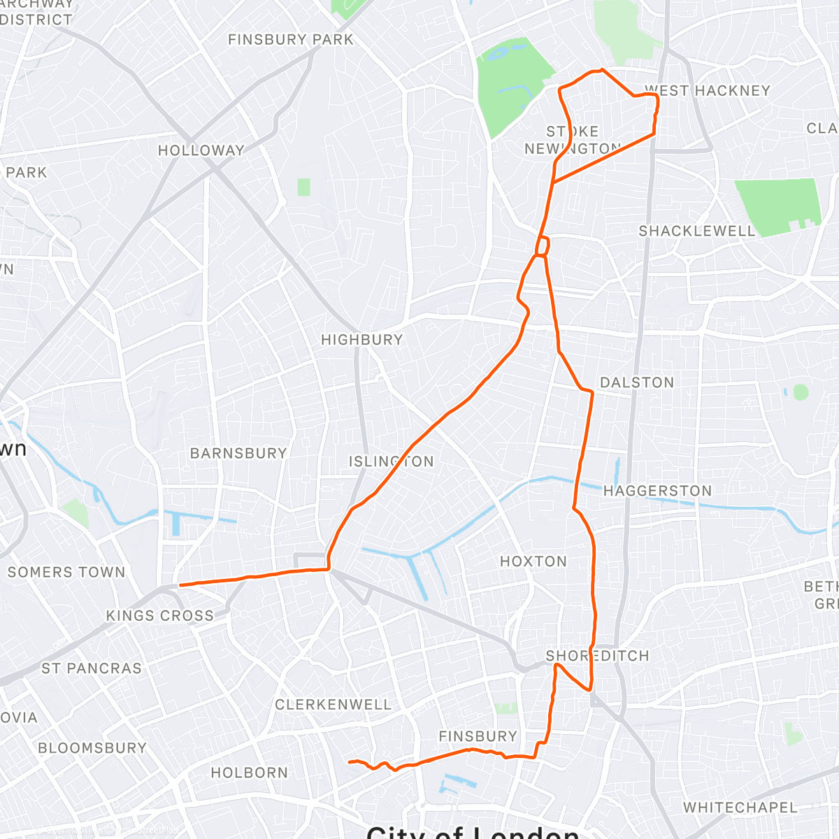 Map of the activity, Finally back on the bike …. first day training for this years Tour de France 🚴‍♀️😊