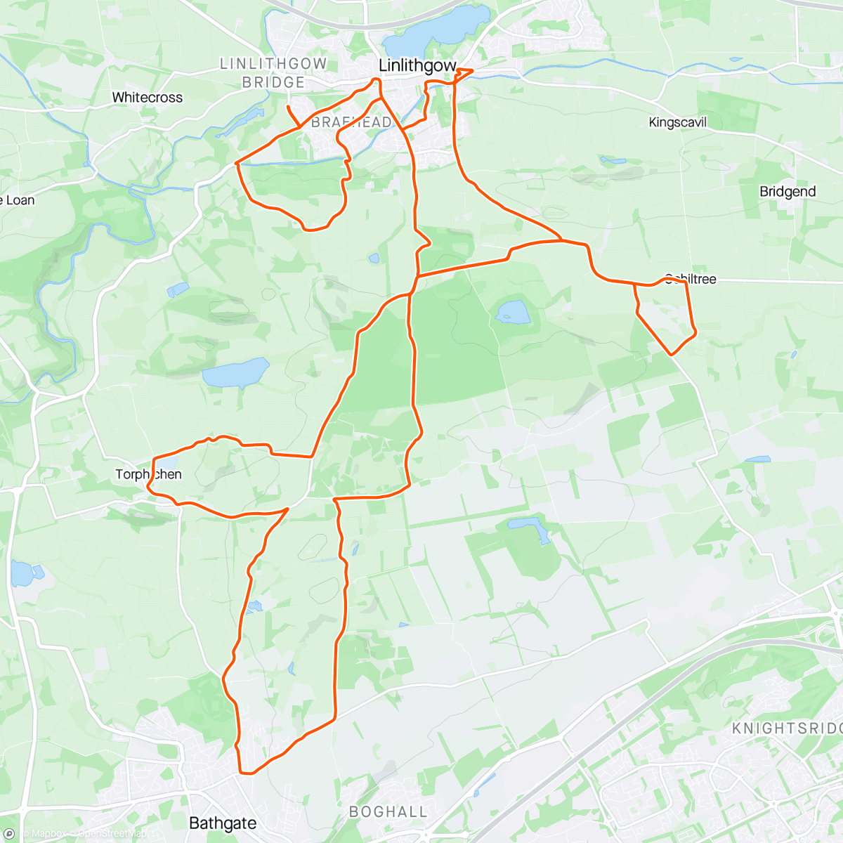 Map of the activity, Zwift irl