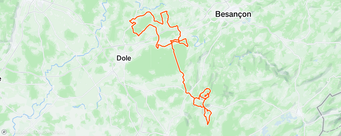 Map of the activity, Tour du Jura