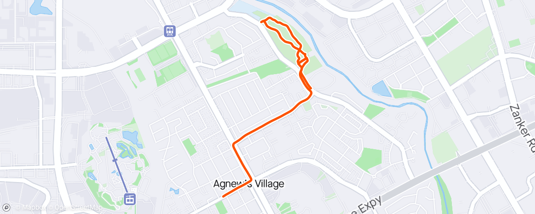 Map of the activity, Afternoon Ride