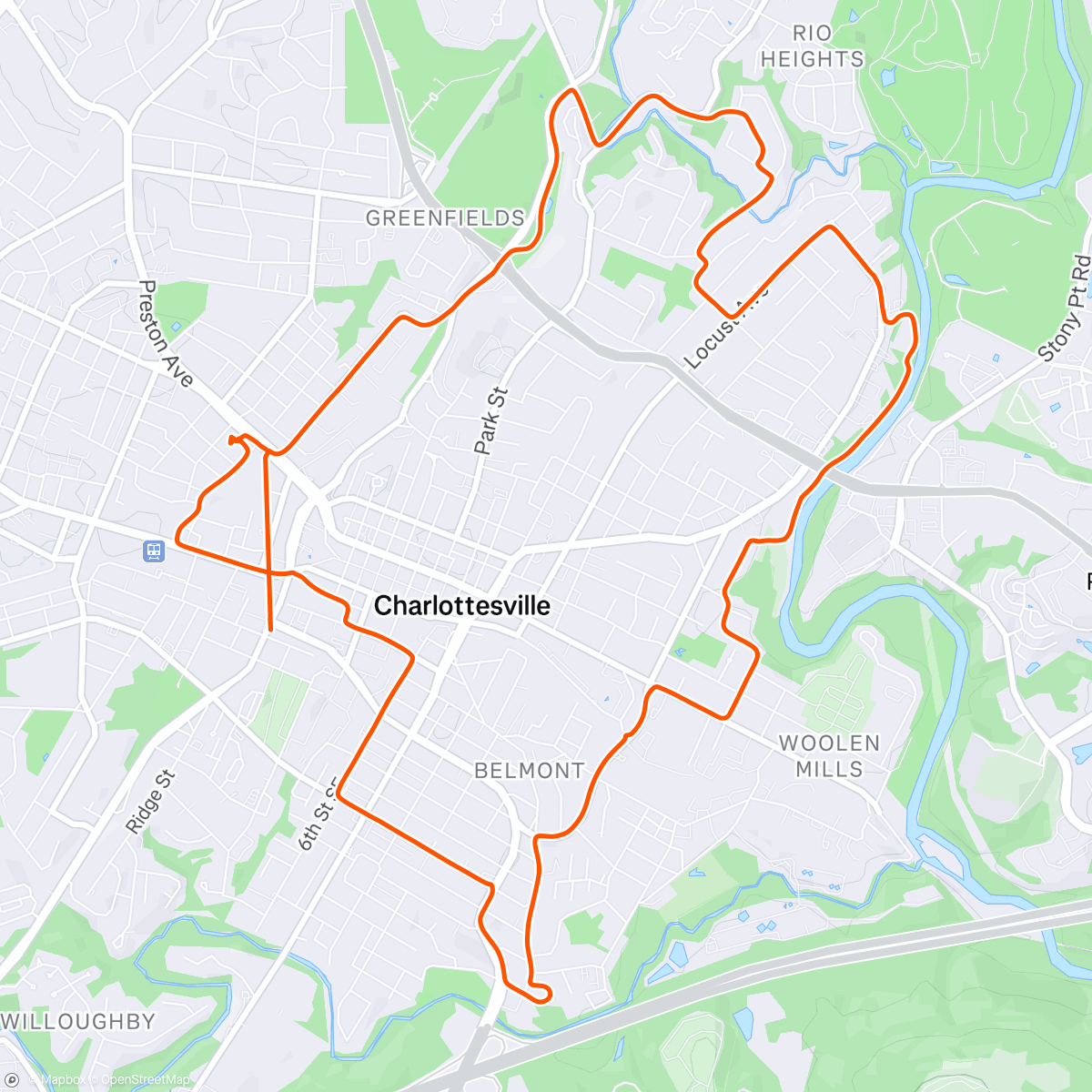 Map of the activity, Winded Wonder Holiday Lights Ride 🎄