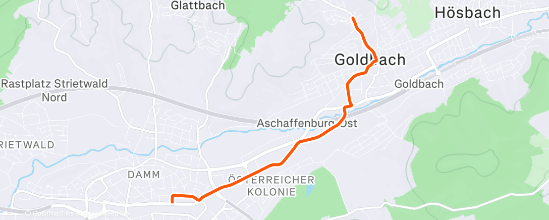 Карта физической активности (Fahrt am Morgen)