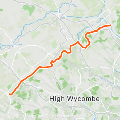 Watlington to Tring Station | 42.4 km Trail Running Route on Strava