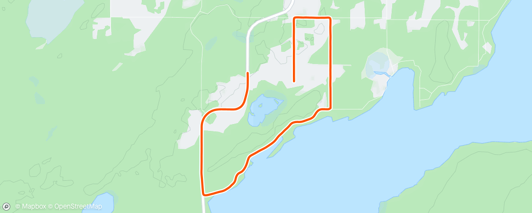 Map of the activity, Morning Run