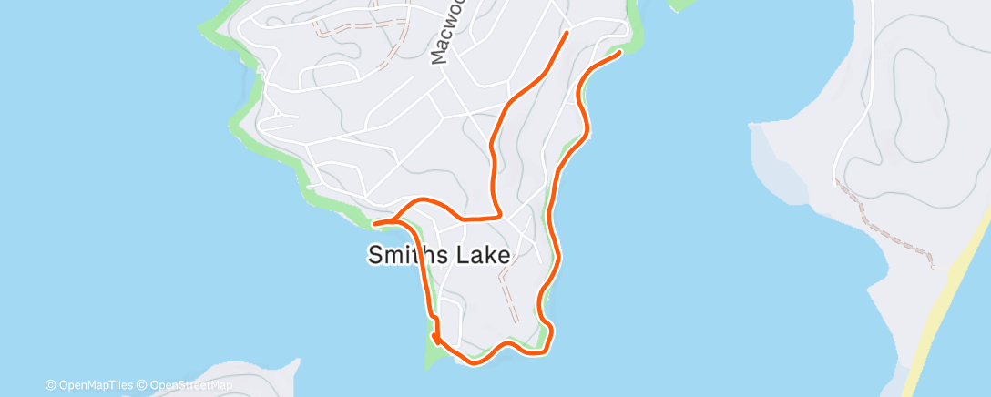 Map of the activity, Morning Walk