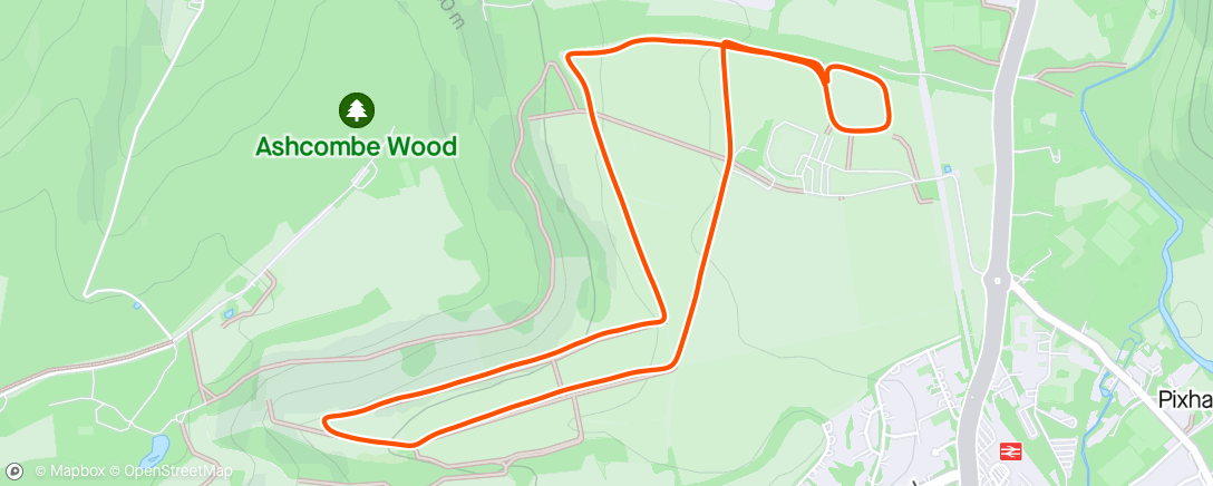 Map of the activity, Mole Valley parkrun Hoppers GP series #4