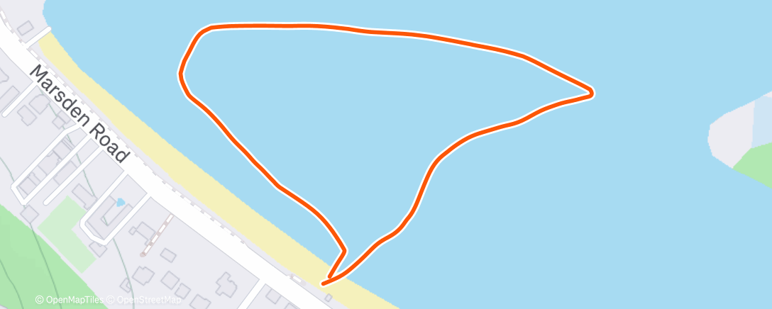 Map of the activity, Morning sludge swim