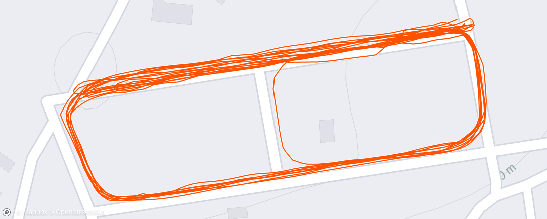 Map of the activity, Evening Run