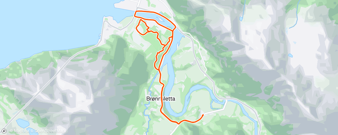 Map of the activity, Morning Run