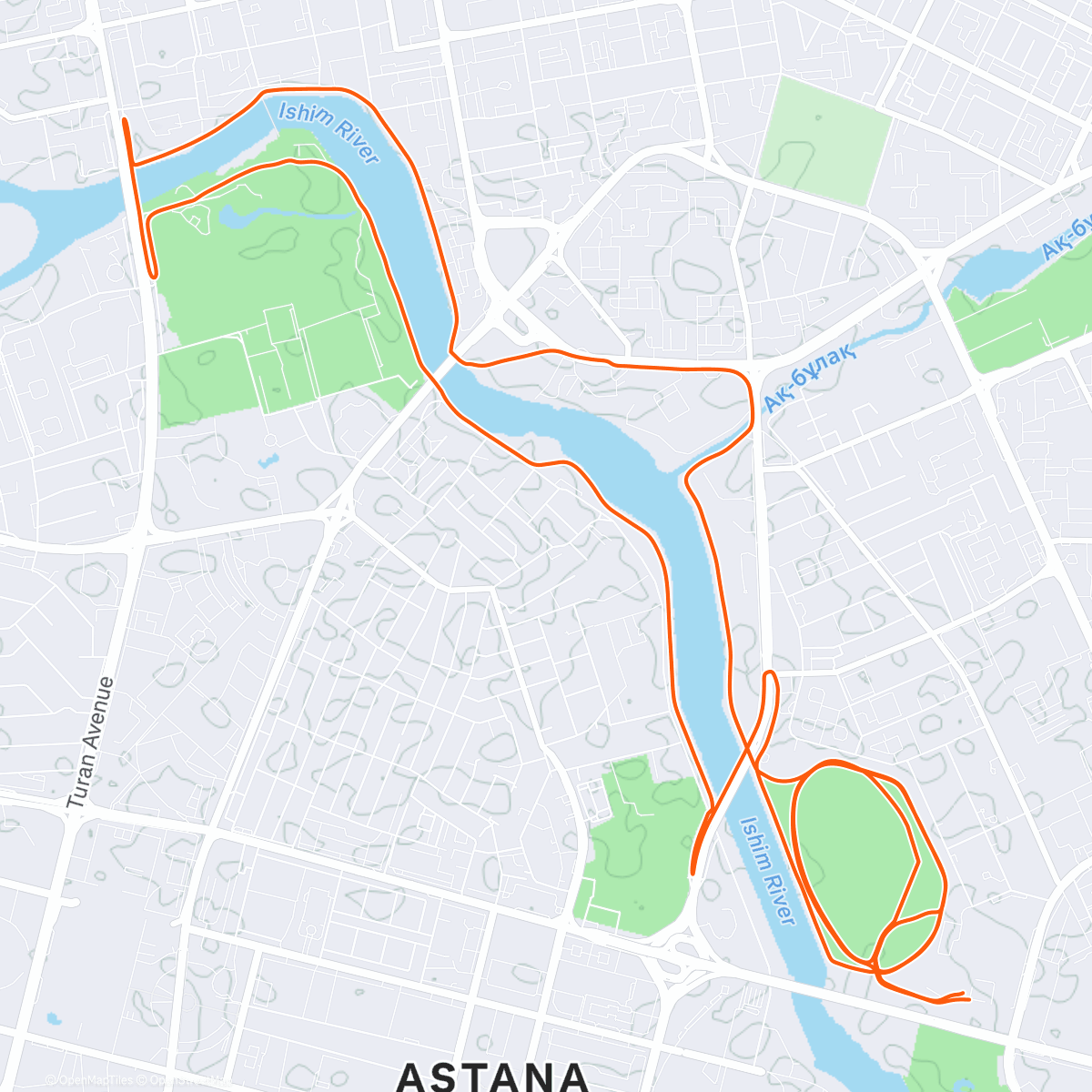 Карта физической активности (Last Half ( 21 km. ))