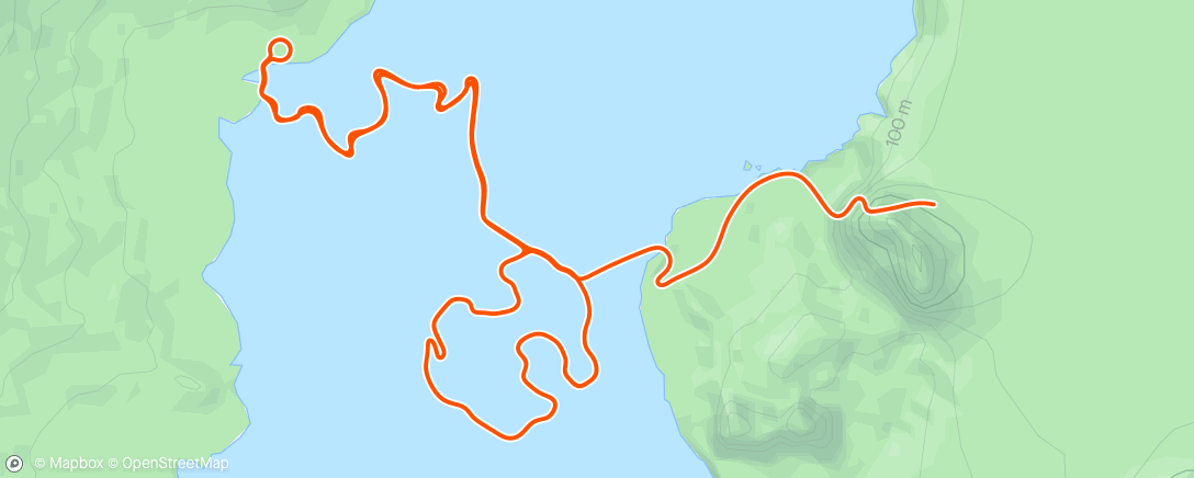 Map of the activity, Zwift - Climb Portal: Cote de Domancy (twice) at 100% Elevation in Watopia