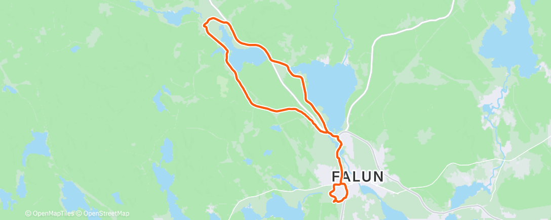 Map of the activity, Afternoon Mountain Bike Ride