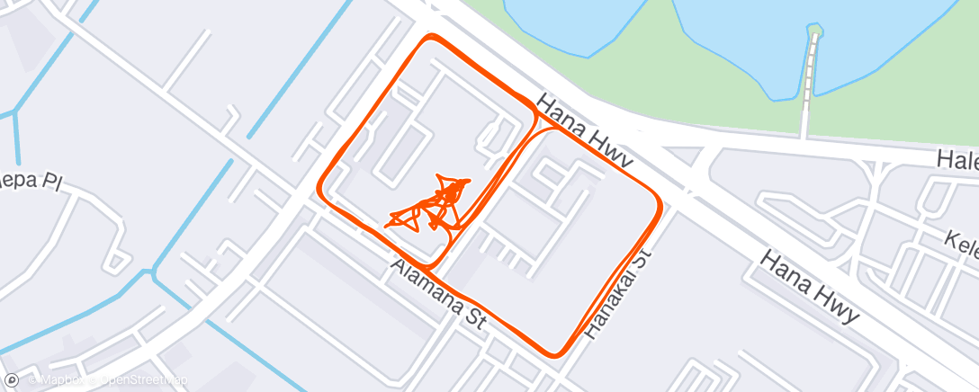 Map of the activity, Morning Workout
