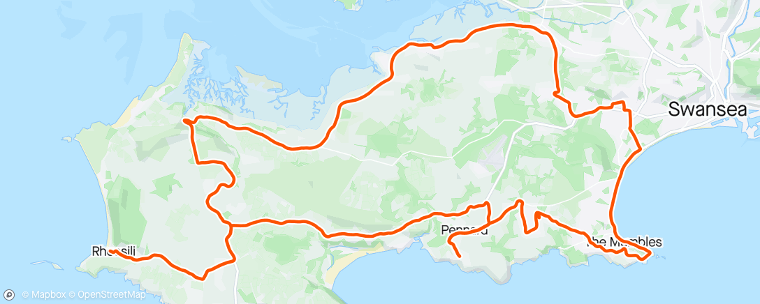 Map of the activity, Gower with Dylan. Beast.