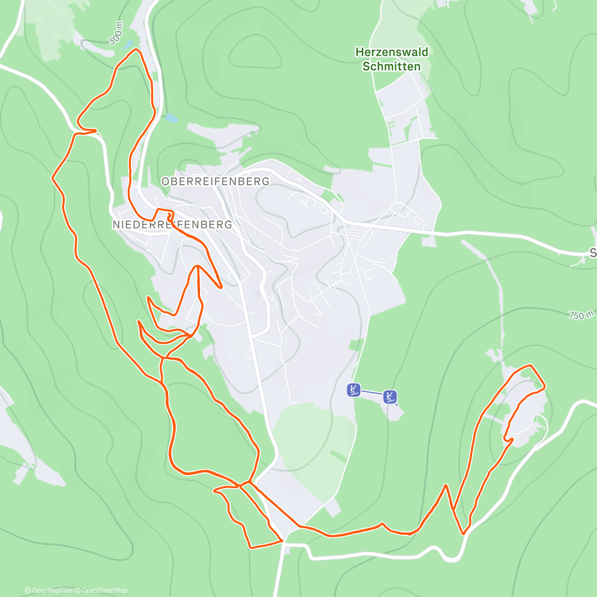 Map of the activity, Taunustaler Xmas Höhenmeter  Battle 👑- MTB mit Marc-150 000HM durch laufen und radfahren😇