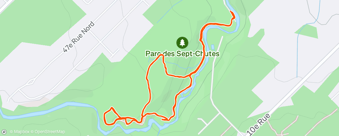 Mappa dell'attività Denali training | 7 chutes