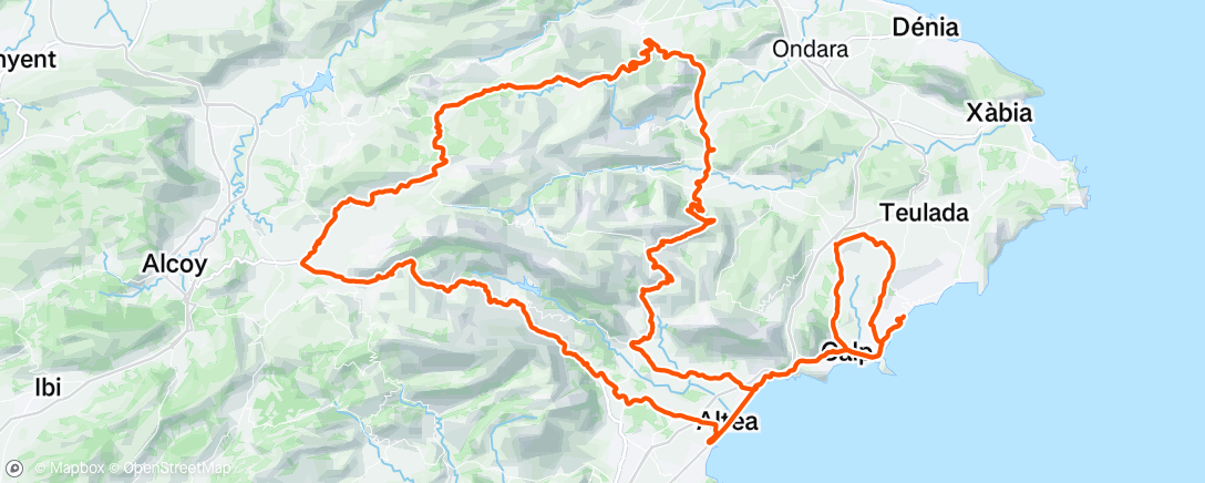 Map of the activity, Morning Ride