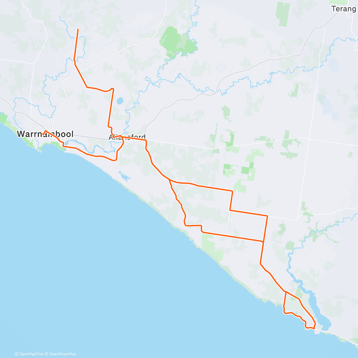 Map of the activity, the long way to lunch 🎄