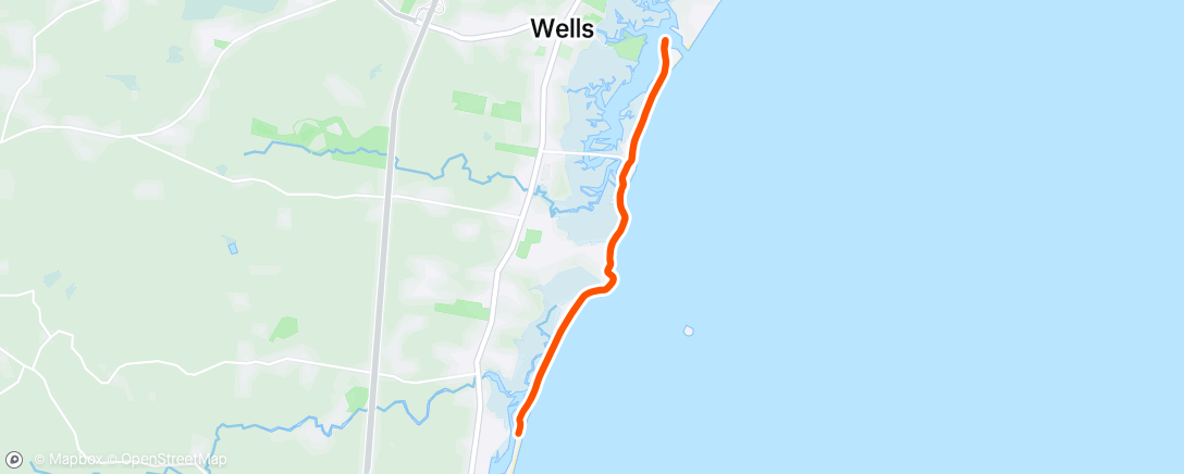 Map of the activity, Lunch Run