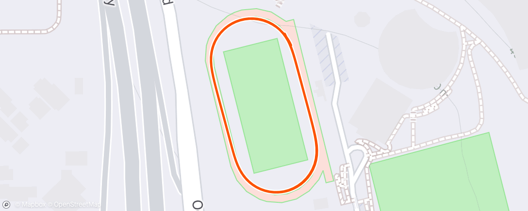 Map of the activity, Track Mile