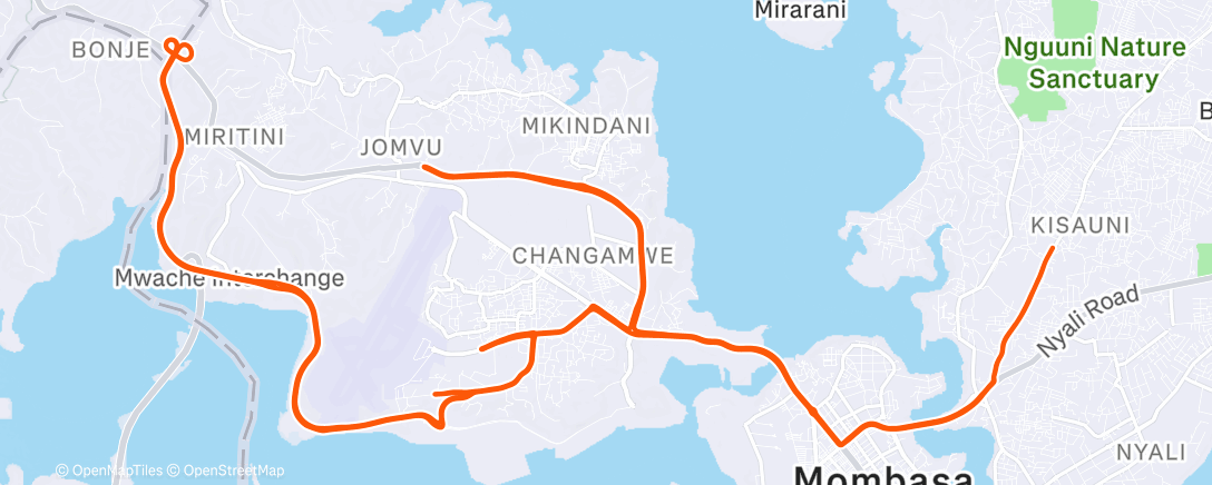 Map of the activity, Sabbath  Ride