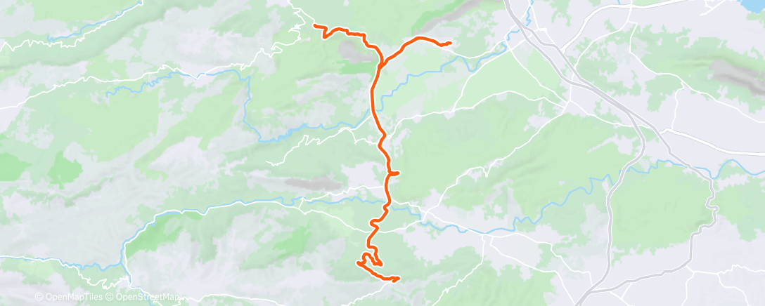 Map of the activity, Afternoon Ride