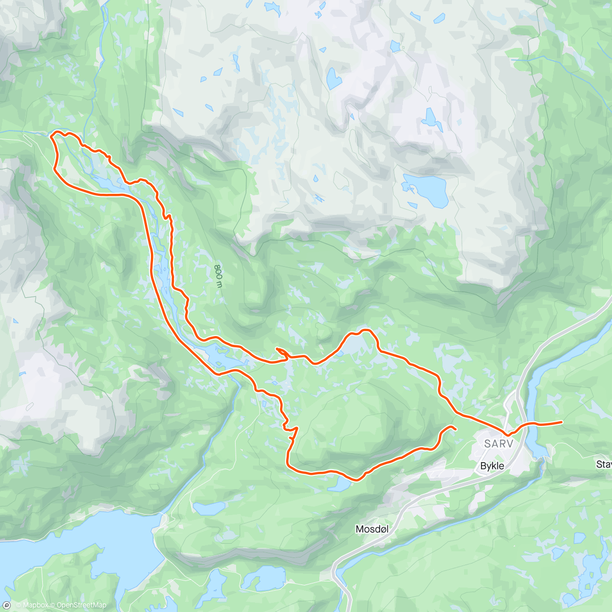 Map of the activity, Løype sjekk med el fatbike👍mulig det skjer noko spennande for syklistene i 2025😎