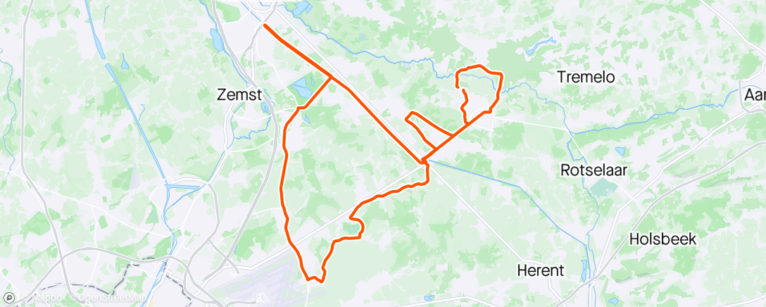 Map of the activity, Haacht-Steenokkerzeel