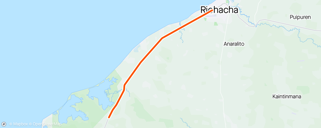 Map of the activity, 080-2024 Ríohacha ➡️ Perico 🦜🔄