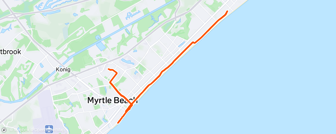Map of the activity, Lunch Ride