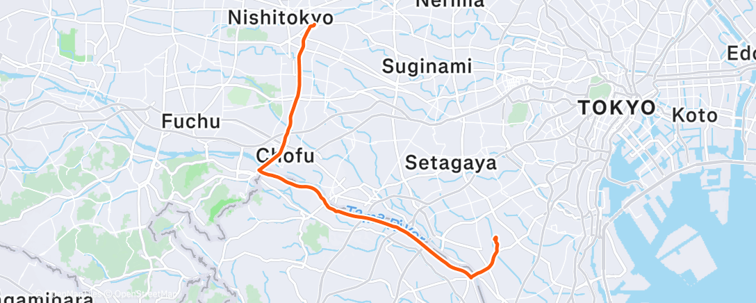 Map of the activity, 午後のライド