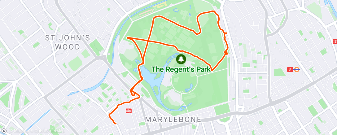 Map of the activity, Morning Walk in The Regents Park 🌞