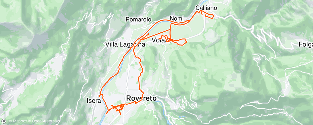 Map of the activity, Sessione di gravel biking pomeridiana